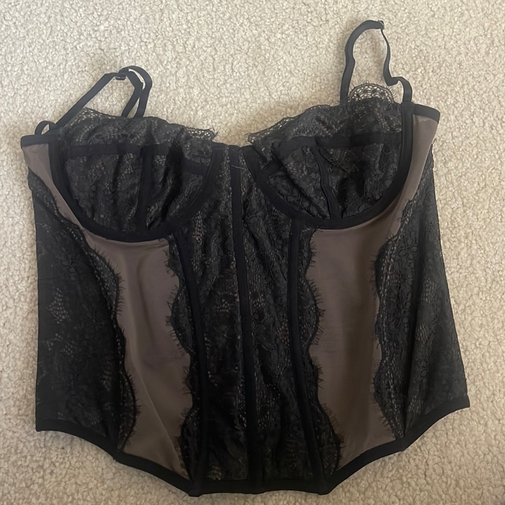 Urban Outfitters Black Corset Top